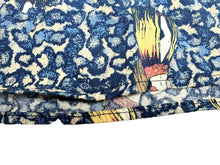 Load image into Gallery viewer, Hula Girl Shirt Adult 2XL XXL Blue Geometric Aloha Hawaiian Crossings AOP Mens
