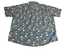 Load image into Gallery viewer, Hula Girl Shirt Adult 2XL XXL Blue Geometric Aloha Hawaiian Crossings AOP Mens
