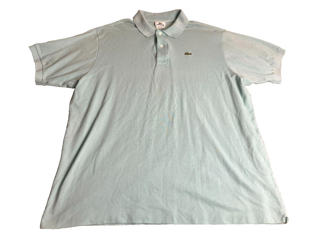 Lacoste Shirt Adult 7 Teal Green Preppy Casual Alligator Golf Polo France Mens