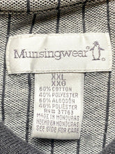 Load image into Gallery viewer, Penguin Munsingwear Shirt Adult 2XL Gray Pique Striped Casual Golf Polo Mens
