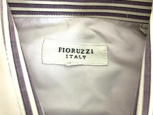 Load image into Gallery viewer, Fioruzzi Shirt Adult Large White Button Up Flip Cuff Contrast Italy Dress Mens

