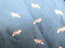 Load image into Gallery viewer, On The Road Shirt Adult Medium Button Up Navy Blue Fox AOP Slim Fit Casual Mens
