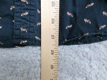 Load image into Gallery viewer, On The Road Shirt Adult Medium Button Up Navy Blue Fox AOP Slim Fit Casual Mens
