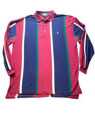 Load image into Gallery viewer, GFC Trading Company Shirt Adult Extra Large Burgundy Navy Preppy Golf Polo Mens
