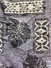 Load image into Gallery viewer, Go Barefoot Shirt Adult Small Gray AOP Hawaiian Tropical Aloha Button Up Mens
