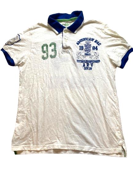 American Rag Shirt Adult Large Brazil #84 Futebol Champions Golf Polo Cie Mens