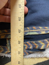 Load image into Gallery viewer, Miss Me Sweater Womens Medium Navy Aztec Boho Chic Open Front Cardigan Tunic
