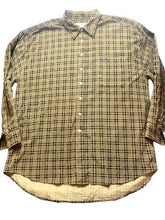 Load image into Gallery viewer, Enyce Shirt Adult 2XL XXL Tan Black Geometric Button Up Pocket Corduroy Feel Men
