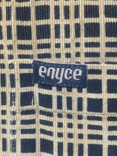Load image into Gallery viewer, Enyce Shirt Adult 2XL XXL Tan Black Geometric Button Up Pocket Corduroy Feel Men
