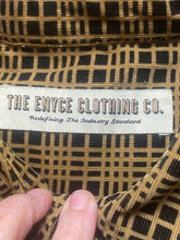 Load image into Gallery viewer, Enyce Shirt Adult 2XL XXL Tan Black Geometric Button Up Pocket Corduroy Feel Men
