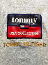 Load image into Gallery viewer, VTG Tommy Hilfiger Shirt Adult Extra Large Gray Leather Patch USA Collection Men
