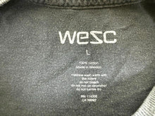 Load image into Gallery viewer, WeSC Shirt Adult Large Black Icon Superlative Conspiracy Streetwear Skater Mens
