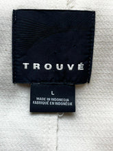 Load image into Gallery viewer, Trouve Dress Womens Large White Double Breasted Pocket Sheath Rayon Spandex
