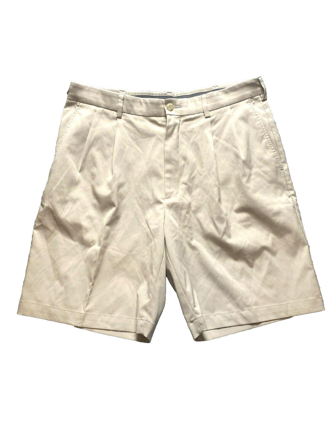 Pro Tour Shorts Adult 34 Pleated Chino Nylon Stretch Golfing Lightweight Mens