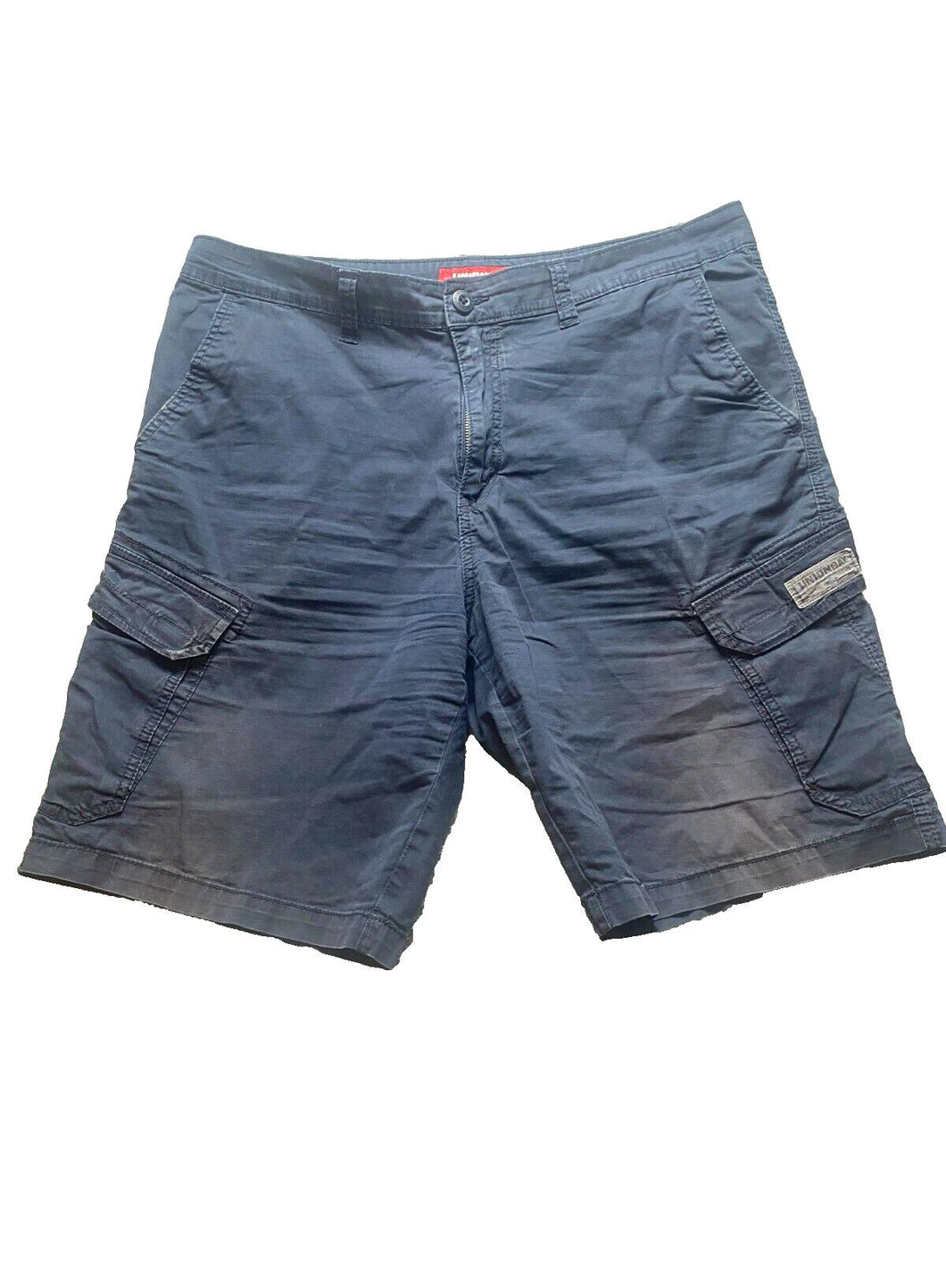 UNIONBAY Shorts Adult 38 Cargo Pockets Flat Front Spandex Sportswear Mens