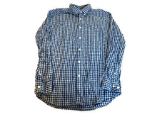 Load image into Gallery viewer, Nat Nast Shirt Adult Medium Blue Checkered Button Up Casual Luxury Original Mens
