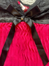 Load image into Gallery viewer, Cacique Nightgown Womens 18/20 Black Pink Lingerie Nylon Spandex Babydoll Lace
