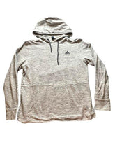 Load image into Gallery viewer, Adidas Sweatshirt Adult Large Gray Essentials Pocket Hoodie Sweater Pullover Men
