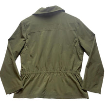 Load image into Gallery viewer, Zenergy By Chicos Shirt Womens Extra Large Army Green Long Sleeve Full Zip Lady
