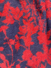 Load image into Gallery viewer, BCBGMaxazria Sweater Womens One Size Red Navy Across Cape Poncho Cozy 48&quot; Ladies
