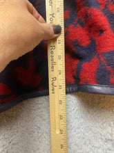 Load image into Gallery viewer, BCBGMaxazria Sweater Womens One Size Red Navy Across Cape Poncho Cozy 48&quot; Ladies
