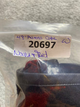 Load image into Gallery viewer, BCBGMaxazria Sweater Womens One Size Red Navy Across Cape Poncho Cozy 48&quot; Ladies
