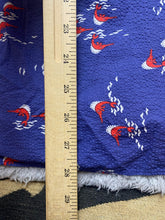 Load image into Gallery viewer, J Crew Shirt Adult Medium Blue Button Up AOP Long Nose Fish Casual Collared Mens
