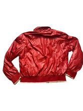 Load image into Gallery viewer, Ferrari Jacket Adult 2XL Red Zip Up Bomber Windbreaker Racing Patch Logo Mens
