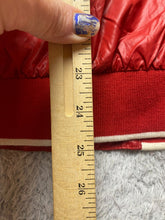 Load image into Gallery viewer, Ferrari Jacket Adult 2XL Red Zip Up Bomber Windbreaker Racing Patch Logo Mens
