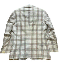 Load image into Gallery viewer, Alan Flusser Sport Coat Mens Medium Beige Plaid Single Breasted Suit Blazer Mens

