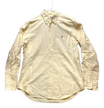 Load image into Gallery viewer, Ralph Lauren Shirt Adult Medium Yellow Flesh Pony Button Up Casual Collared Mens
