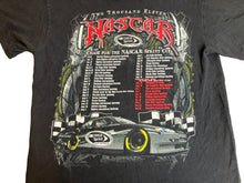 Load image into Gallery viewer, NASCAR Shirt Adult Large Black Sprint Cup Series Schedule Car Racing Race Mens
