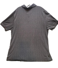 Load image into Gallery viewer, Nat Nast Shirt Adult Large Charcoal Gray Textured Polo Collared Golf Preppy Mens
