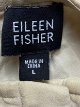 Load image into Gallery viewer, Eileen Fisher Pants Womens Large (37x29) Beige Flat Front Silk Spandex Ladies
