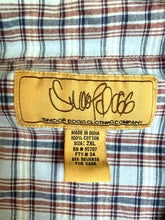 Load image into Gallery viewer, Snoop Dogg Shirt Adult 2XL XXL Blue Red Plaid Button Up Casual Camp Pocket Mens
