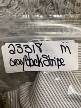 Load image into Gallery viewer, Brooks Brothers Shirt Adult 16.5-34 Gray Black Striped  Button Up Dress Mens
