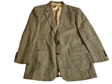 Load image into Gallery viewer, Andhurst Sport Coat Mens 44L Black Yellow Tweed Breasted 100% Wool Suit Blazer
