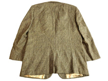 Load image into Gallery viewer, Andhurst Sport Coat Mens 44L Black Yellow Tweed Breasted 100% Wool Suit Blazer
