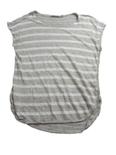 Load image into Gallery viewer, Athleta Shirt Womens Small Gray Striped 100% Linen Tank Blouse Casual Ladies
