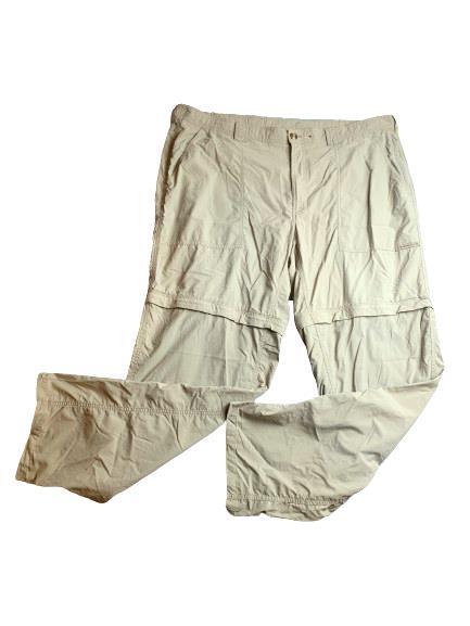 ExOfficio Pants Adult XL (43x32) Khaki Buzz Off Insect Shield Convertible Mens