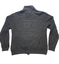 Load image into Gallery viewer, Pendleton Sweater Adult Large Charcoal Full Zip Shetland Wool Mock Neck Mens
