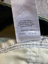 Load image into Gallery viewer, Boohoo Man Jeans Adult 32x30 Blue Denim Graffiti Button Fly Hip Hop Punk Y2K
