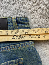 Load image into Gallery viewer, Boohoo Man Jeans Adult 32x30 Blue Denim Graffiti Button Fly Hip Hop Punk Y2K
