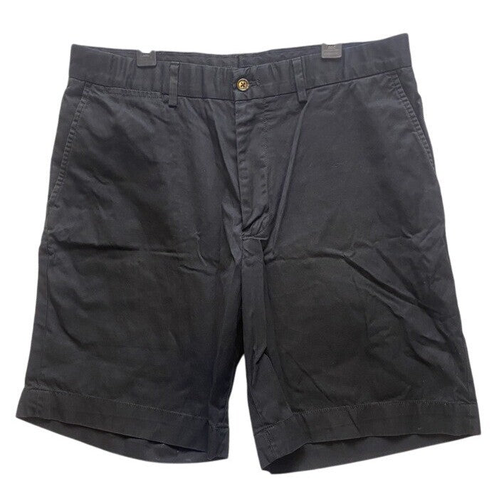 Ralph Lauren Shorts Adult 34 Flat Front Golf Casual Black Tartan Polo Logo Mens