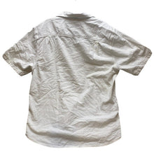 Load image into Gallery viewer, Tommy Bahama Shirt Adult Medium Ivory Seersucker Button Up Short Sleeve Mens
