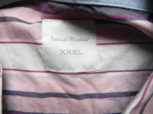Load image into Gallery viewer, Samuel Windsor Shirt Adult 3XL XXXL Button Up Short Sleeve Striped Casual Mens
