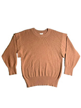 Load image into Gallery viewer, Hem &amp; Thread Sweater Womens Large Brown Crewneck Knit Outerwear Pullover Ladies
