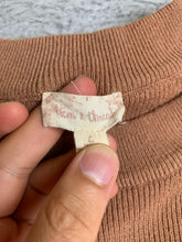 Load image into Gallery viewer, Hem &amp; Thread Sweater Womens Large Brown Crewneck Knit Outerwear Pullover Ladies
