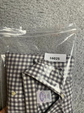 Load image into Gallery viewer, Brooks Brothers 346 Shirt Adult 16.5 4/5 Gray White Slim Fit Non Iron Dress Mens
