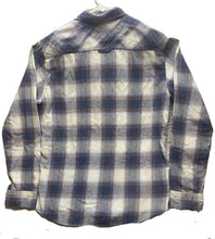 Load image into Gallery viewer, STOIC Shirt Adult Large Blue Ivory Button Up Flannel Plaid Pocket Casual Mens
